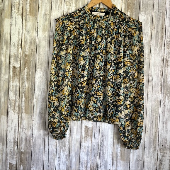 Loft Floral Smocked Blouse - Picture 2 of 6